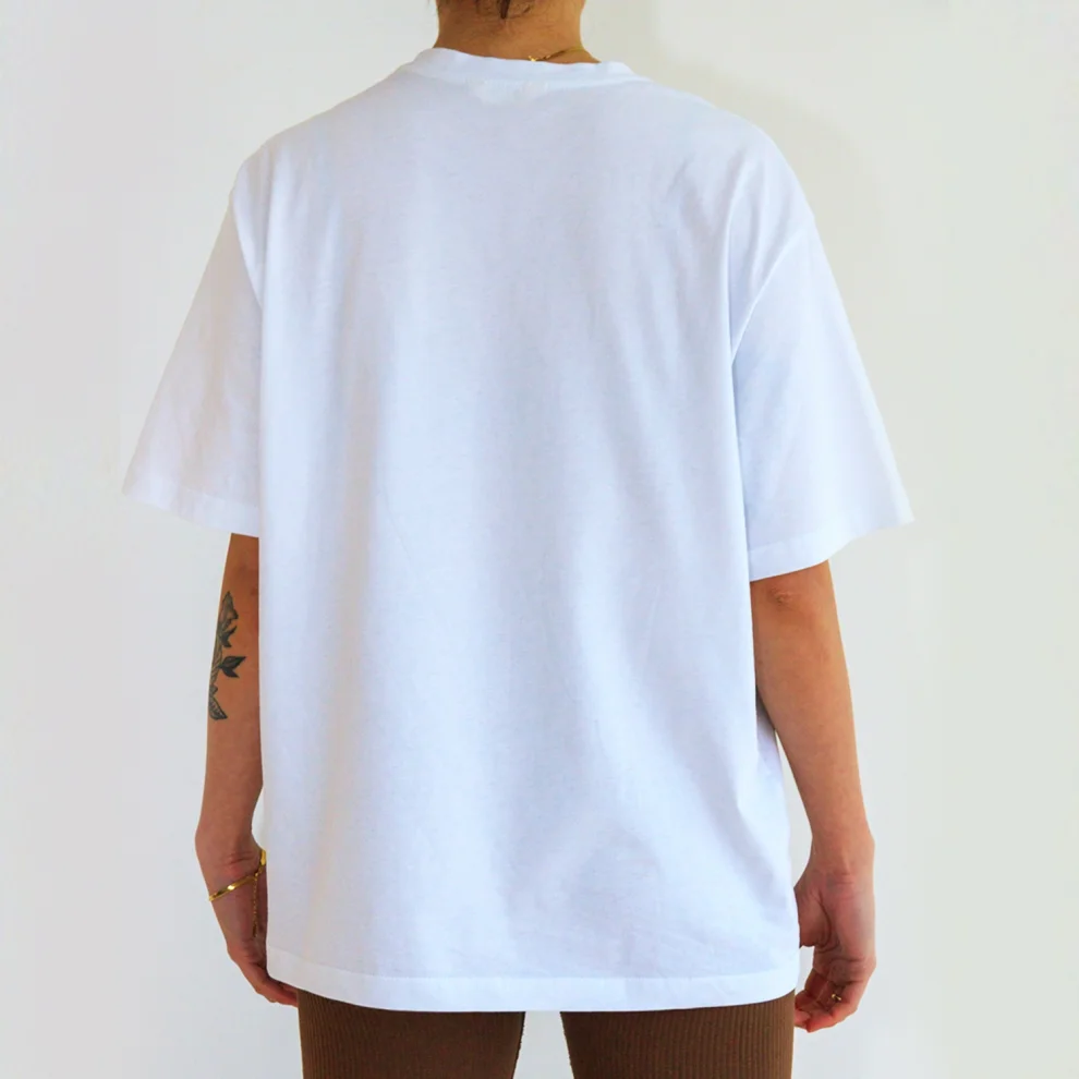 Ramme - Quote It's Not Right But It's Okay Nakışlı Oversize T-shirt - Il