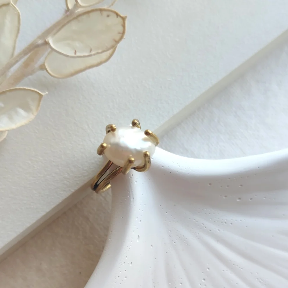 Alin Atelier - Bronze Pearl Ring