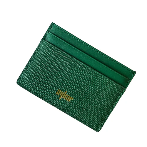 Aybar - Lizard Textured Leather Card Holder