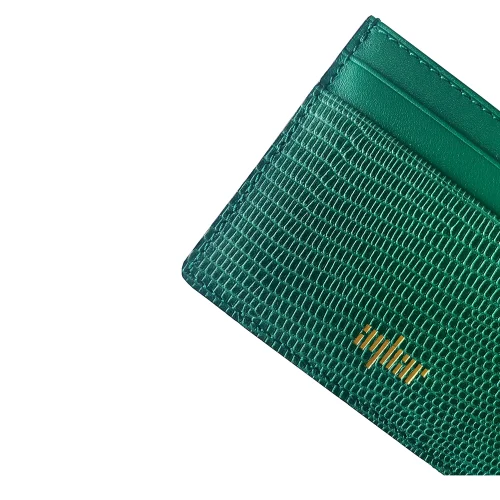 Aybar - Lizard Textured Leather Card Holder