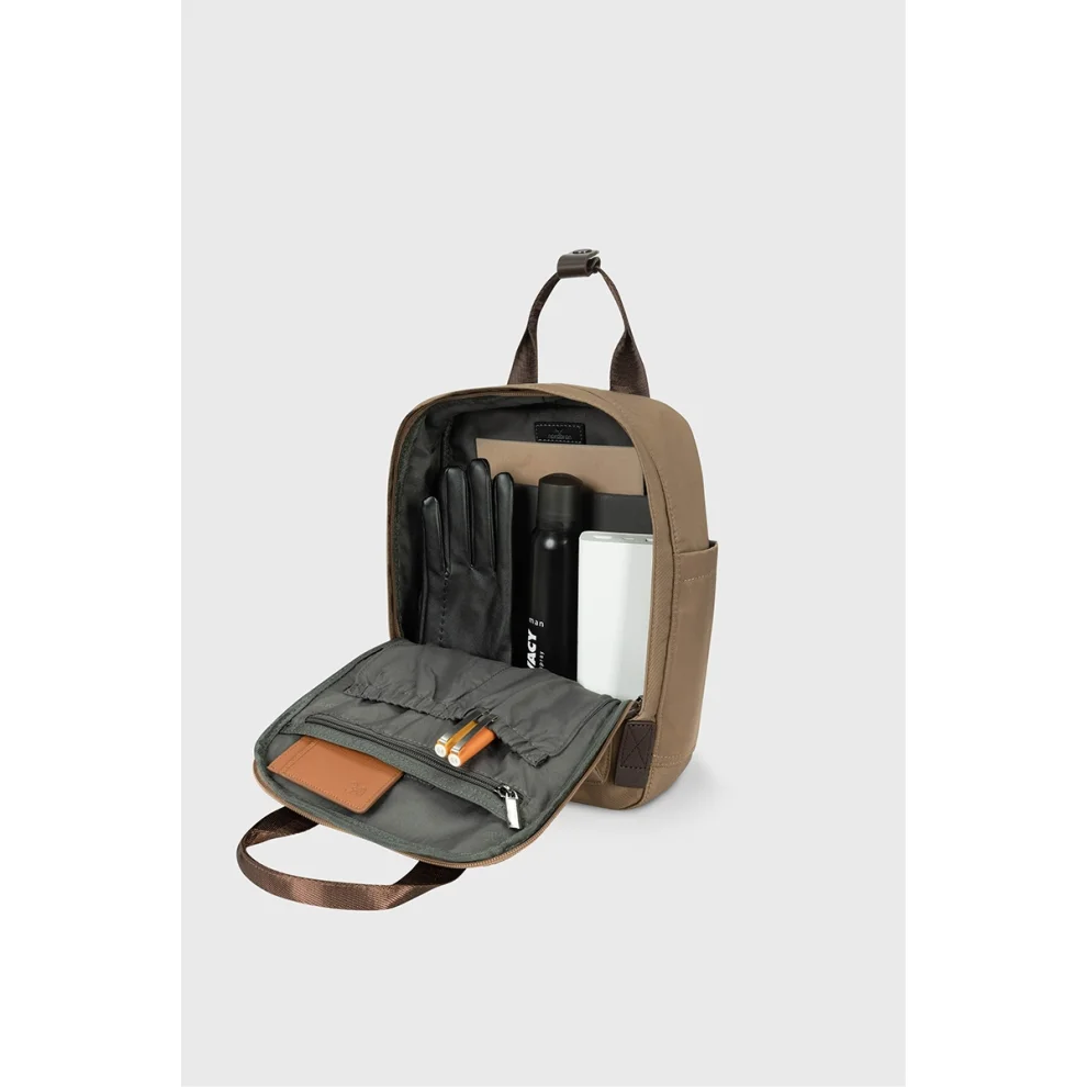 Nordbron - Lucerne Mini 10-inch Tablet Compartment Adjustable Strap Inner/outer Zippered Backpack