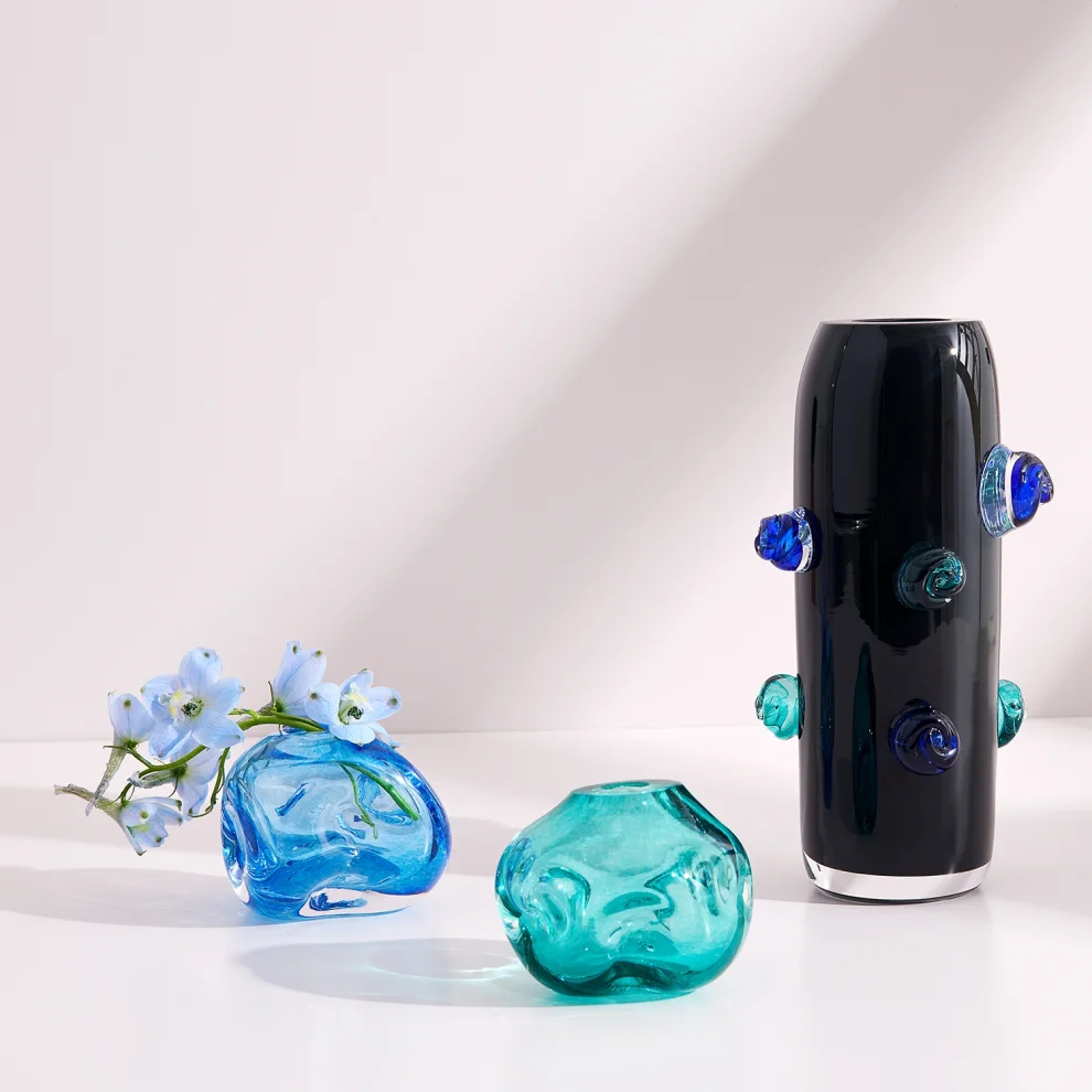 Seym Glass Studio - Mini Luminis Decorative Object Blue
