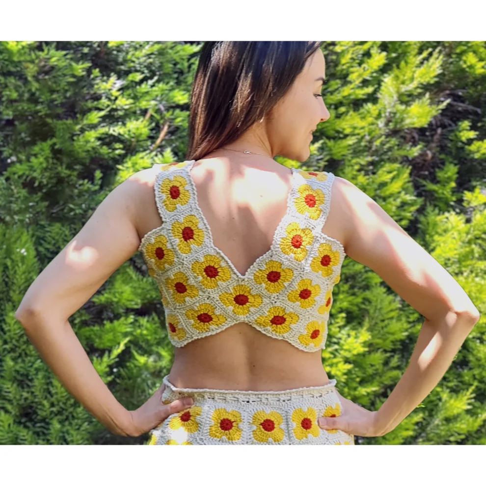 Zone Design - El Örgüsü Crop Top - Clover