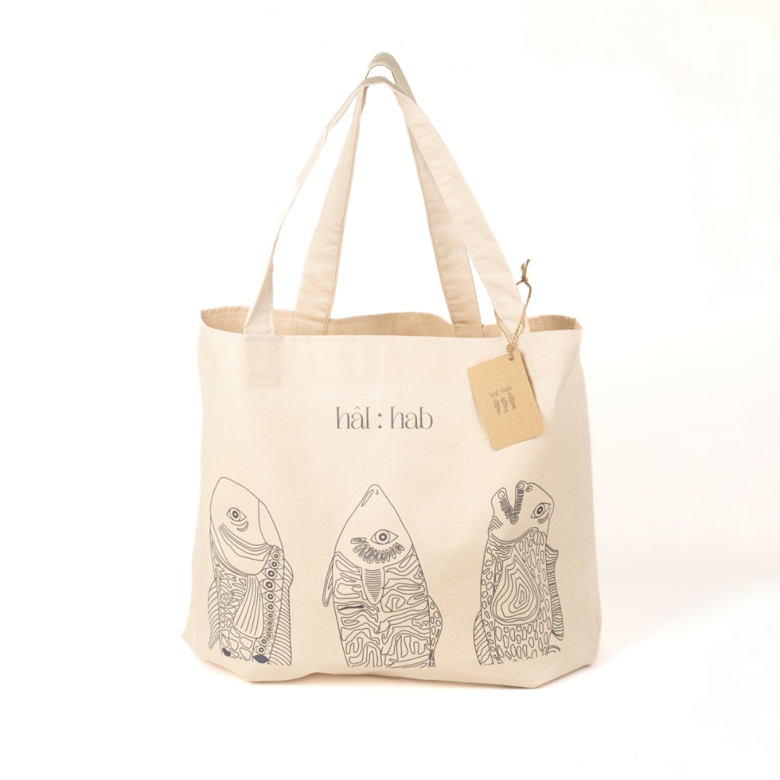 Recycled Hal:hab Tote Bag