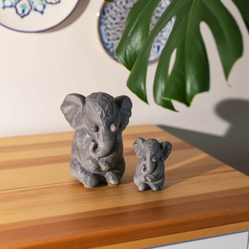 JOMO TASARIM - Concrete Elephant Set