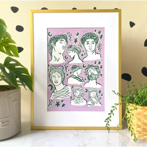 Hello Melody - Greek Gods Print