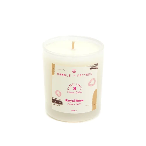 Candle and Friends - No.8 Royal Rose Glass Candle