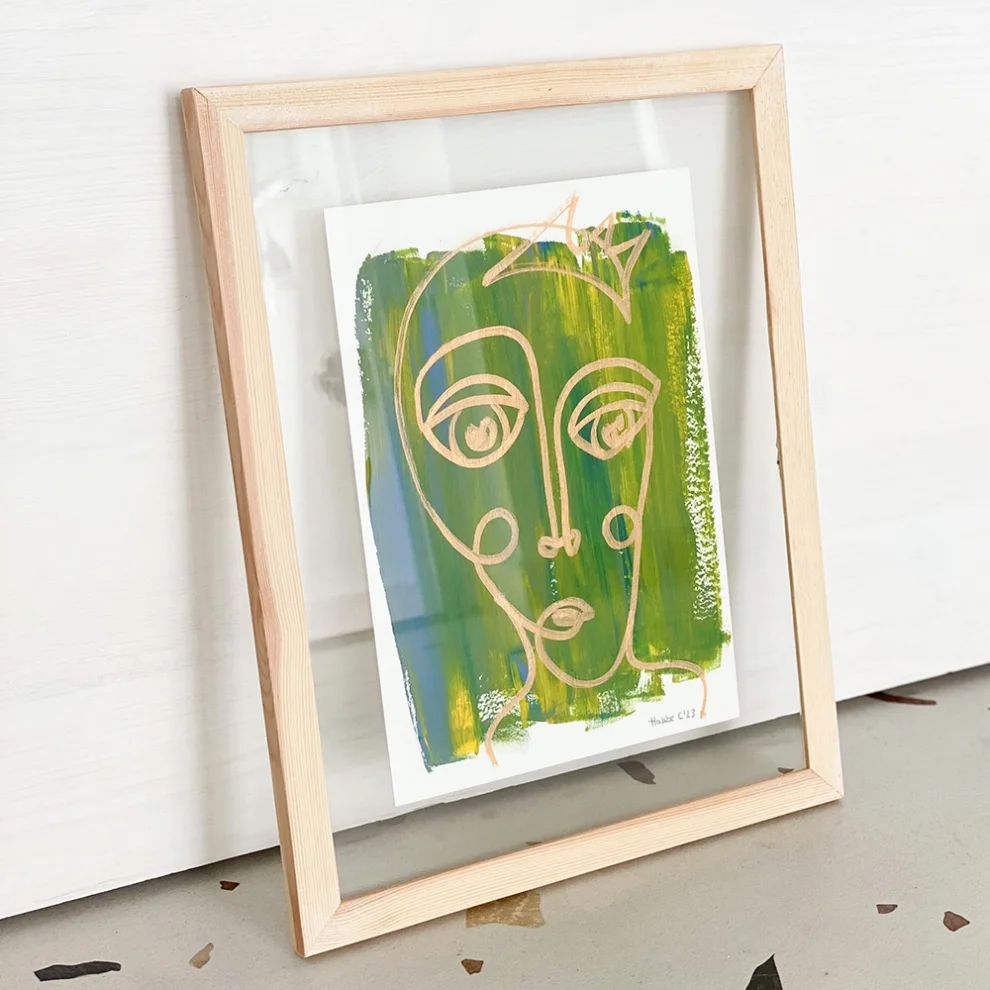 Diy and Green Framed Art Work 07 hipicon