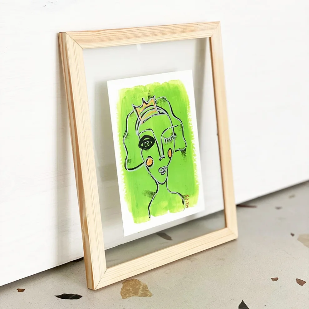 Diy and Green Framed Art Work 10 hipicon