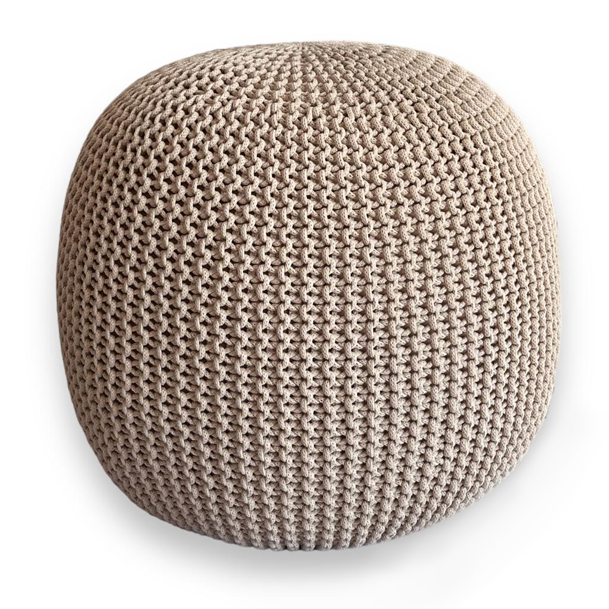 Handmade Knit Pouf