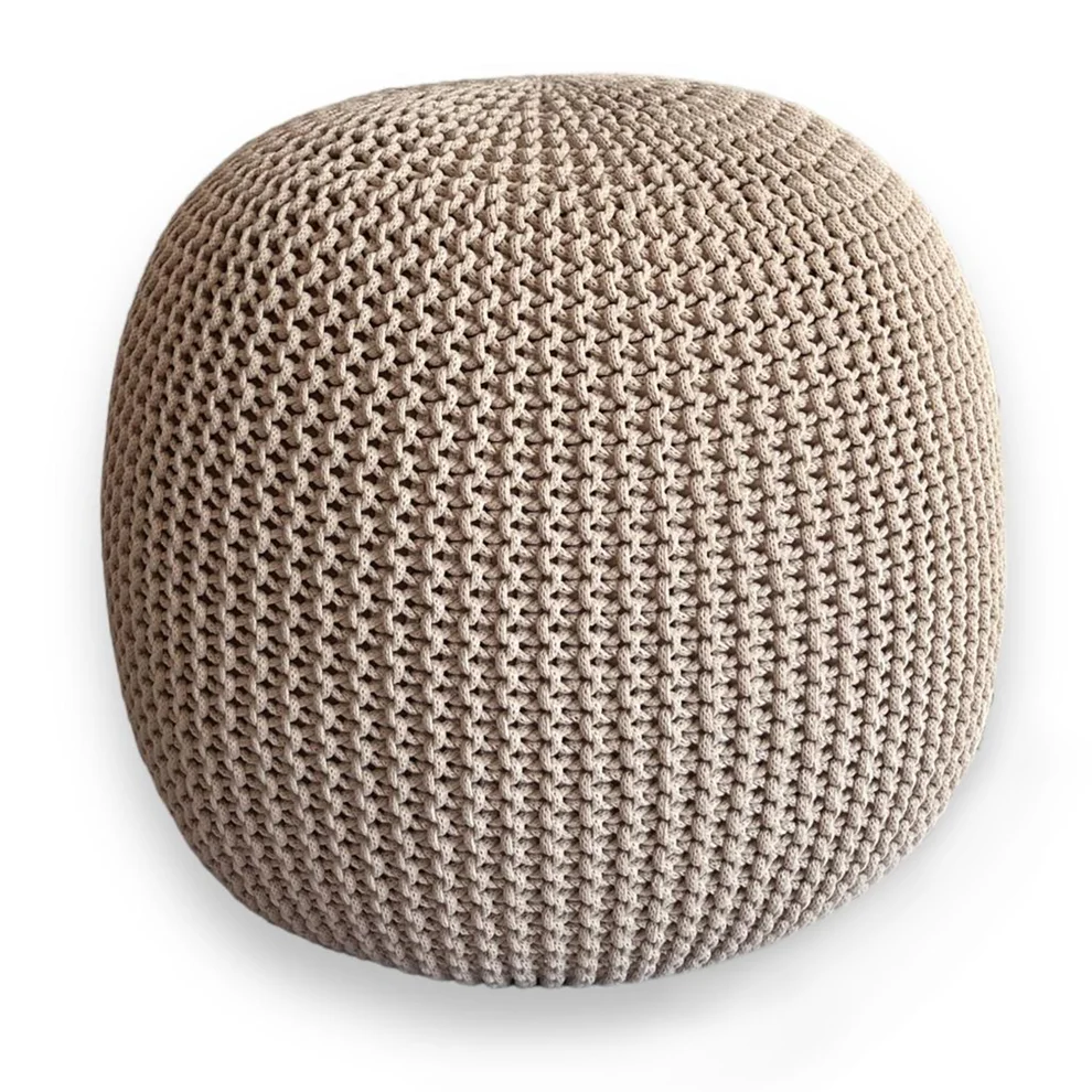 Bonhou - Handmade Knit Pouf