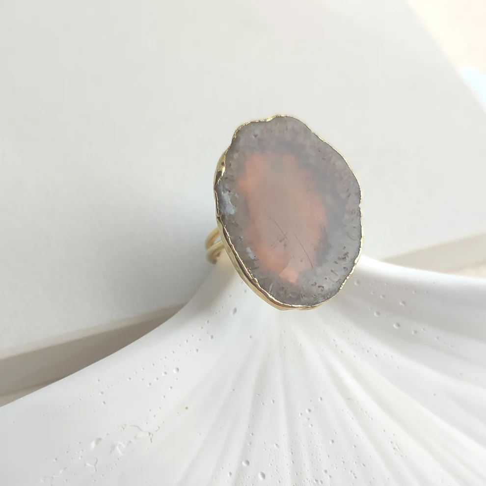 Alin Atelier - Agate Stone Gold Ring