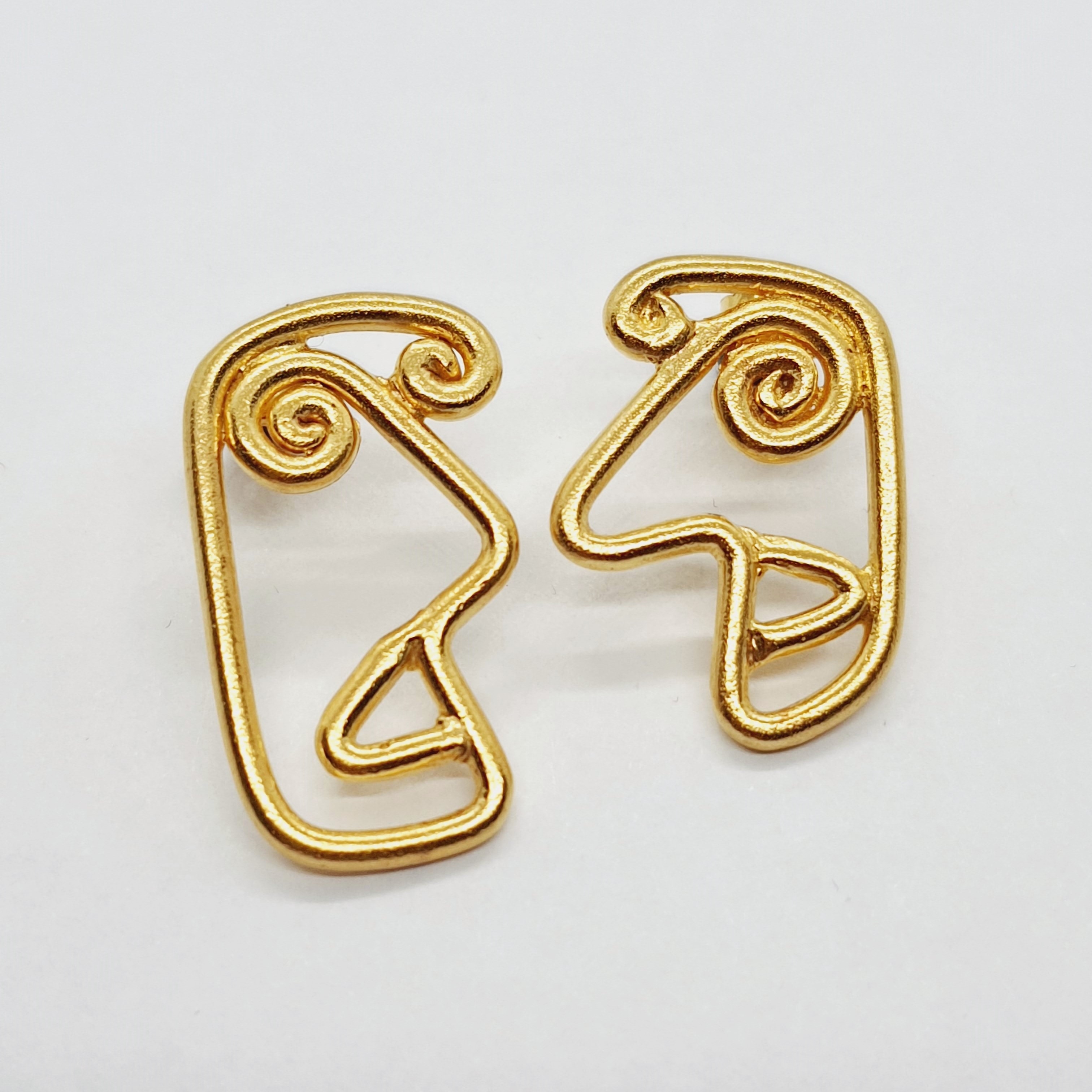 Gold Plated Chat Earrings