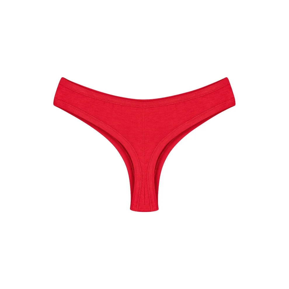 House of Nine Muses - Scarlet Bamboo Thong