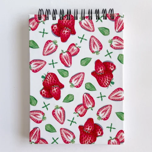 Atelier Dma - Strawberry A6 Spiral Notebook Dotted