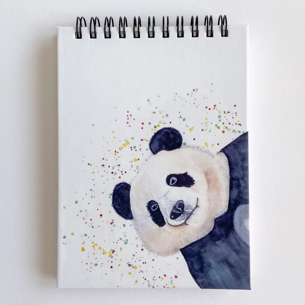 Atelier Dma - Panda A6 Spiral Notebook Dotted A6 | hipicon