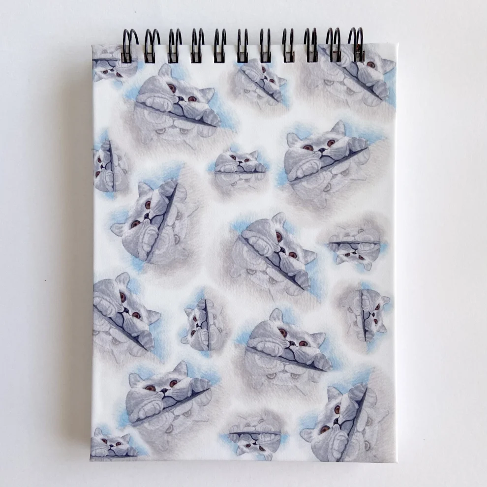 Atelier Dma - Cute Cat A6 Spiral Notebook Dotted