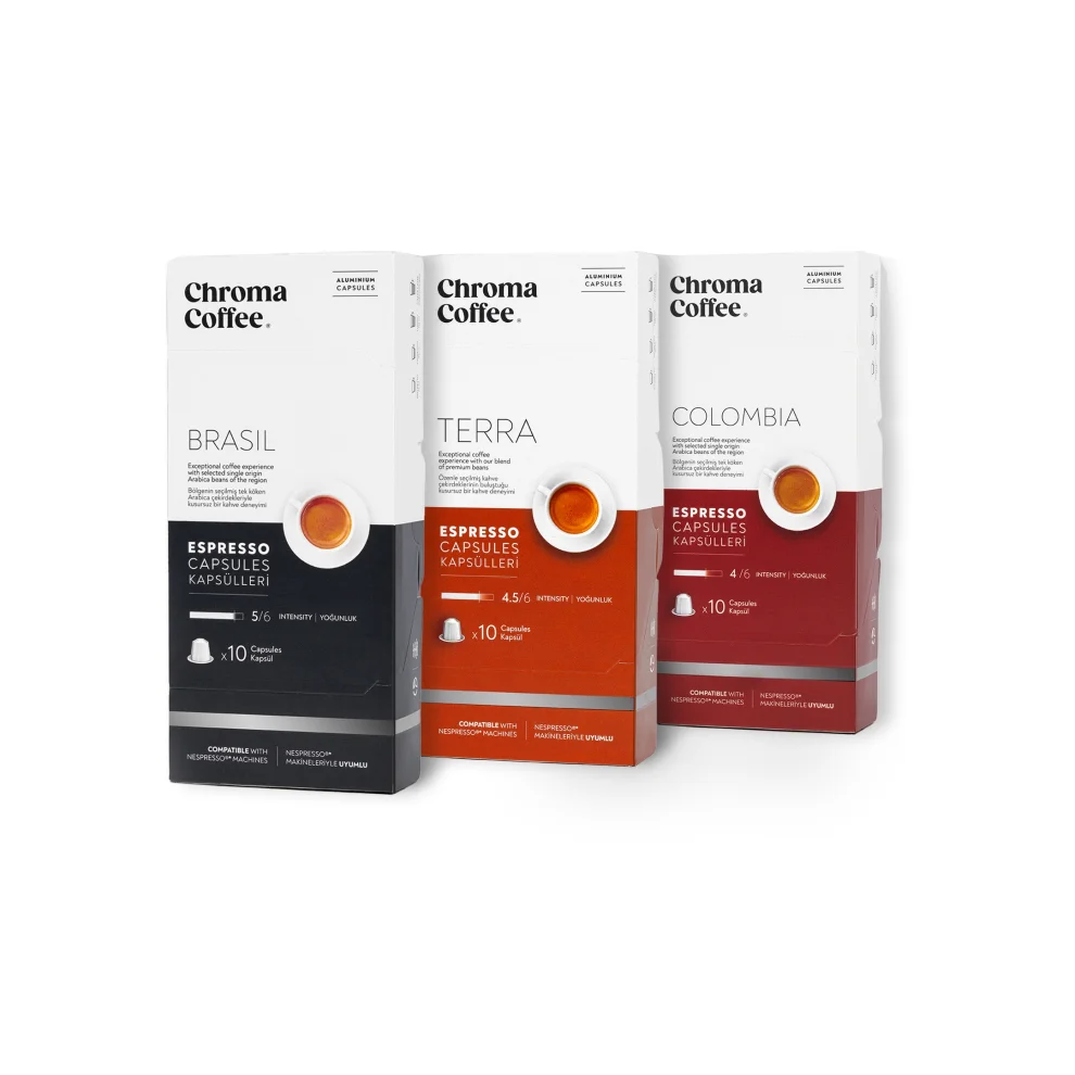 Chroma Coffee - Classic Series Tanışma Paketi 30 Adet Kapsül Kahve