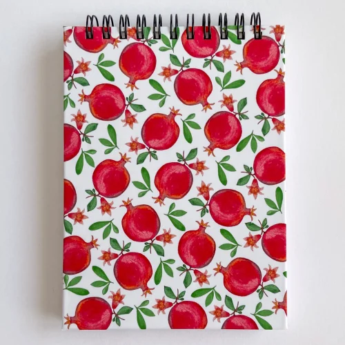 Atelier Dma - Pomegranate A6 Spiral Notebook Lined