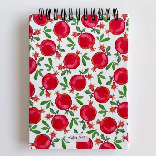 Atelier Dma - Pomegranate A6 Spiral Notebook Lined
