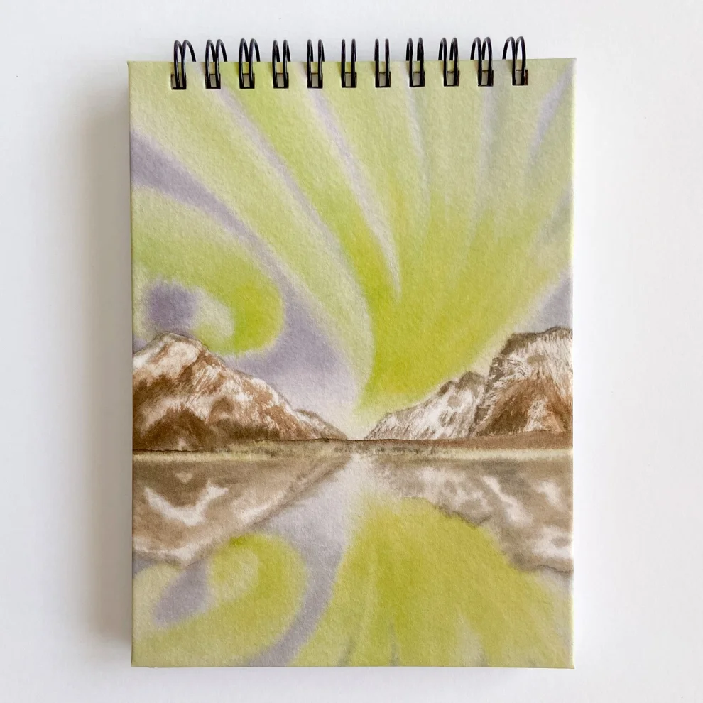 Atelier Dma - Northern Lights A6 Spiral Notebook Blank
