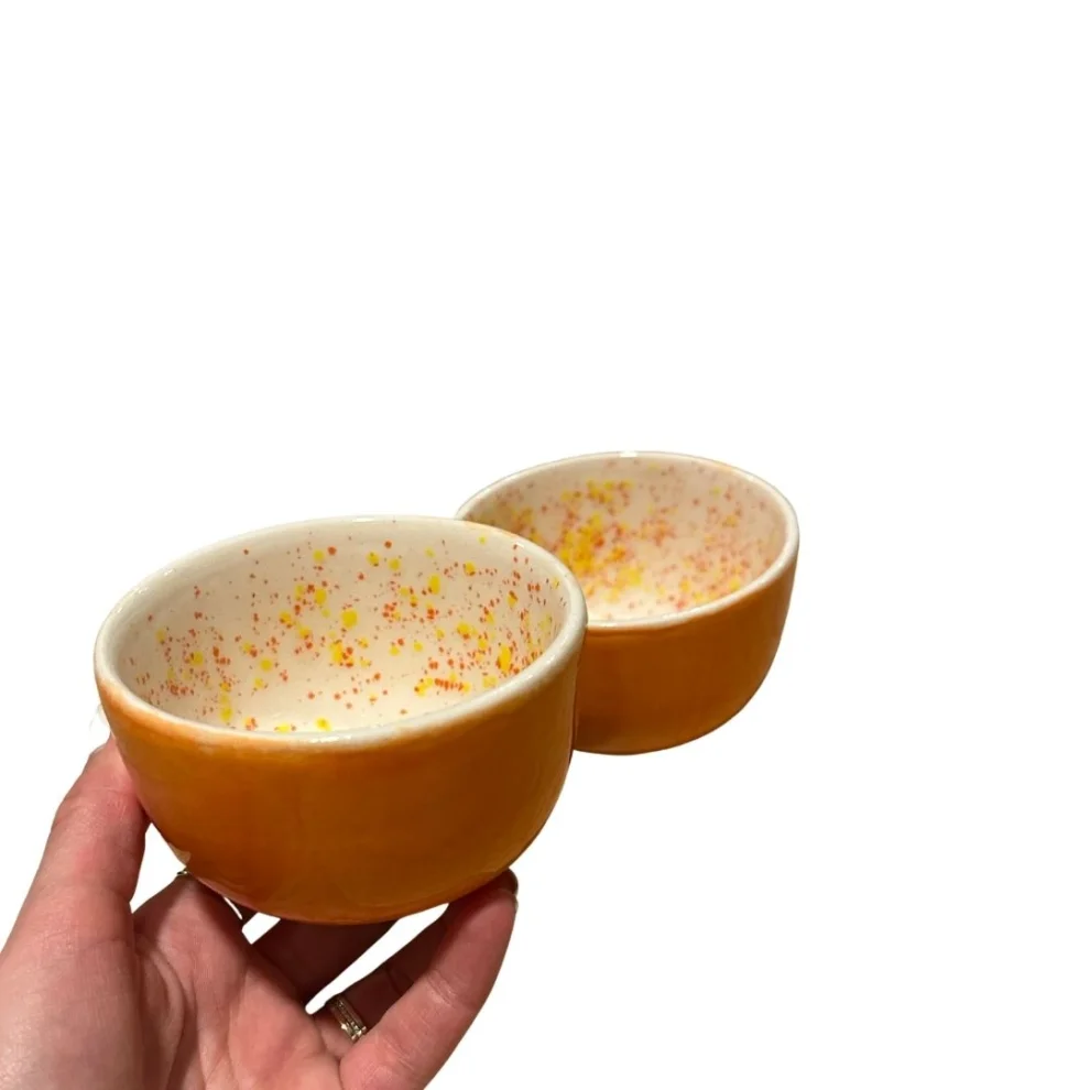 FelixCo Ceramics Popping Glass Orange hipicon
