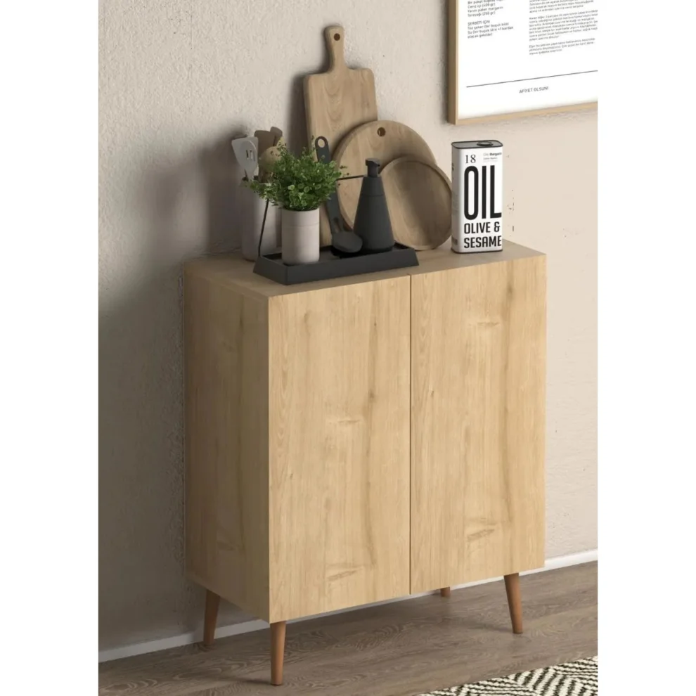 Well Studio Store - Rada Double Lid Wooden Cabinet
