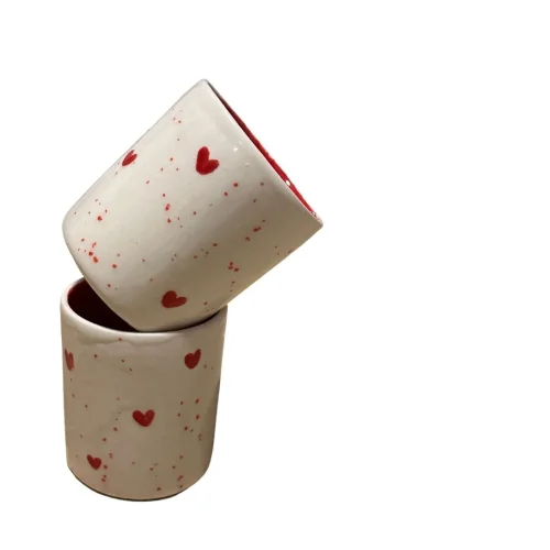 FelixCo Ceramics - Floral With Popping Bardak