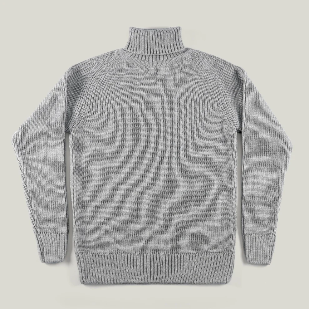 AnOther Goods - Vagabond 1930s Navy Turtleneck Sweater
