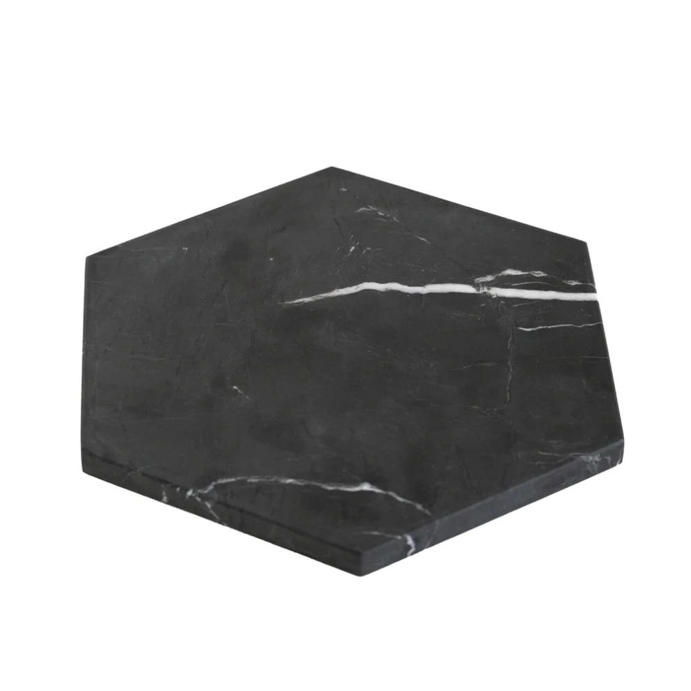 Marwoo Concept - Toros Marble - Hexagonal Presentation Plate