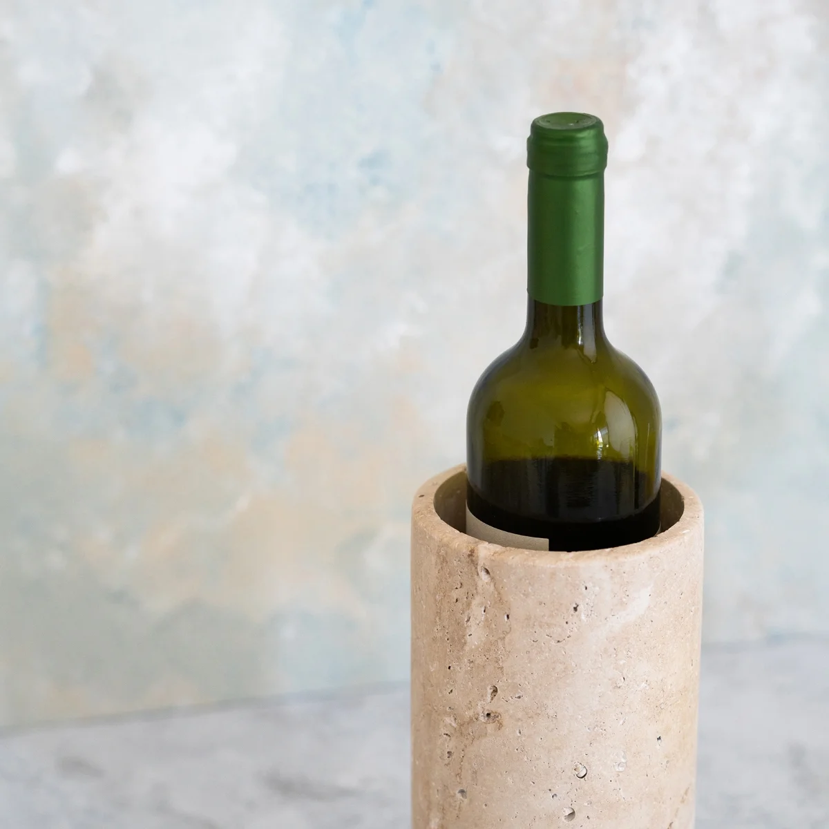Marwoo Concept - Travertine Marble - Plain Wine Rack | hipicon