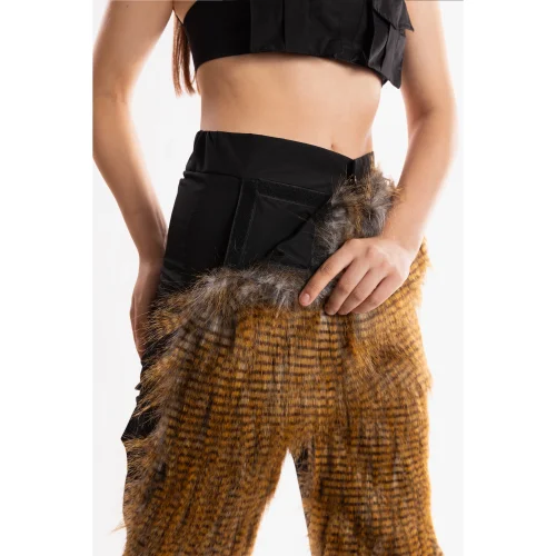 Ramme - Raider Fur Pant With Animal Print