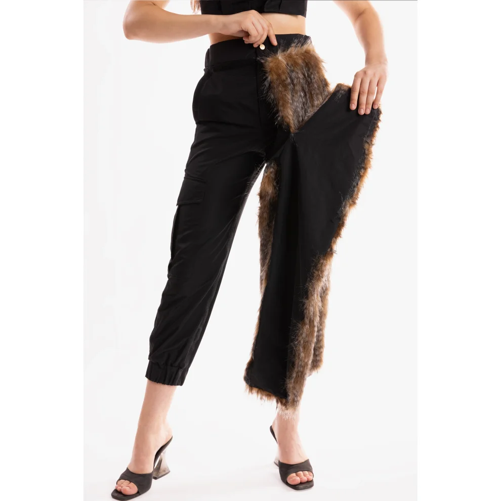 Ramme - Raider Fur Pant With Animal Print