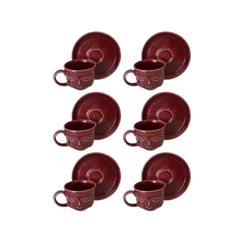 Well Studio Store - Rustic Coffee Cup Set For 6 People
