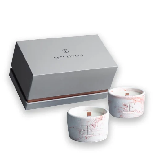 Esti Living - Copper Charm 2'li  Mum Seti