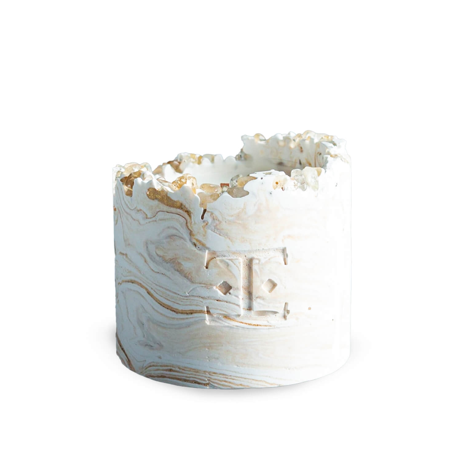 Fresh Bloom Gem Stone Candle