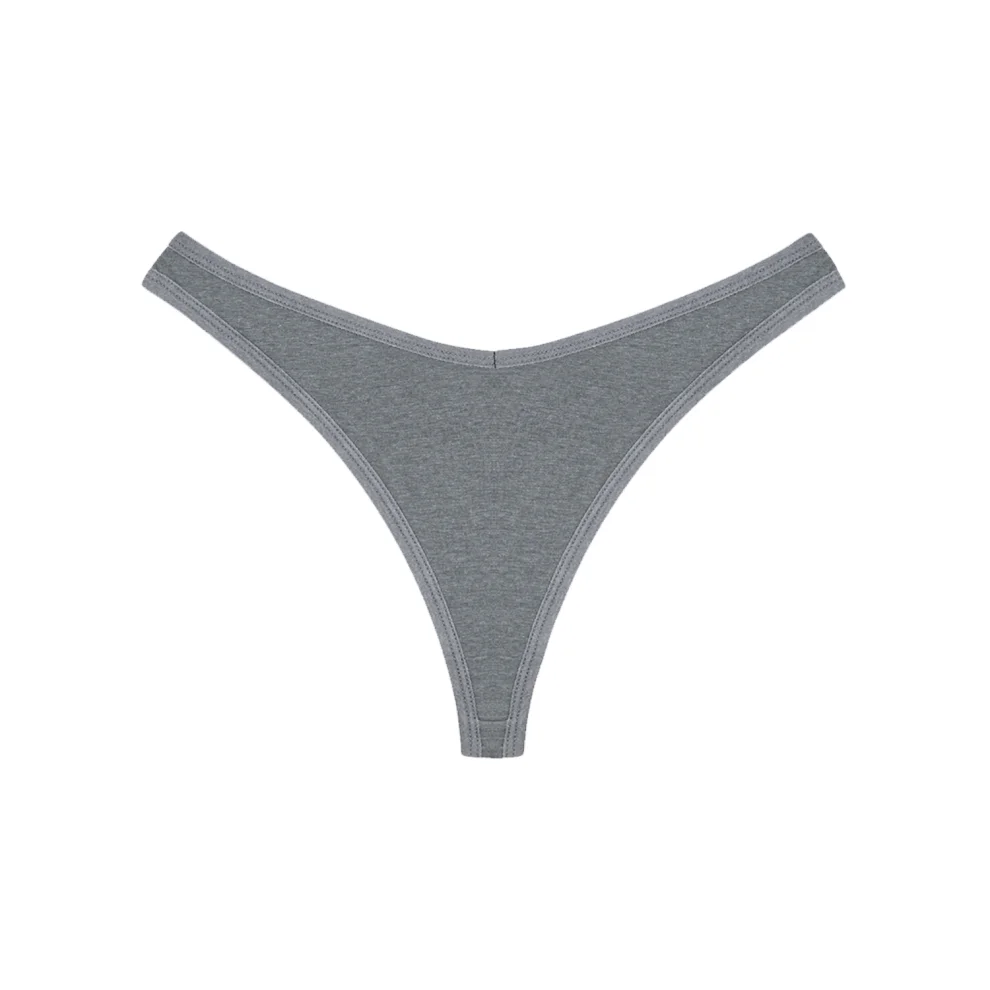 House of Nine Muses - The V Cut Modal Thong - Stone