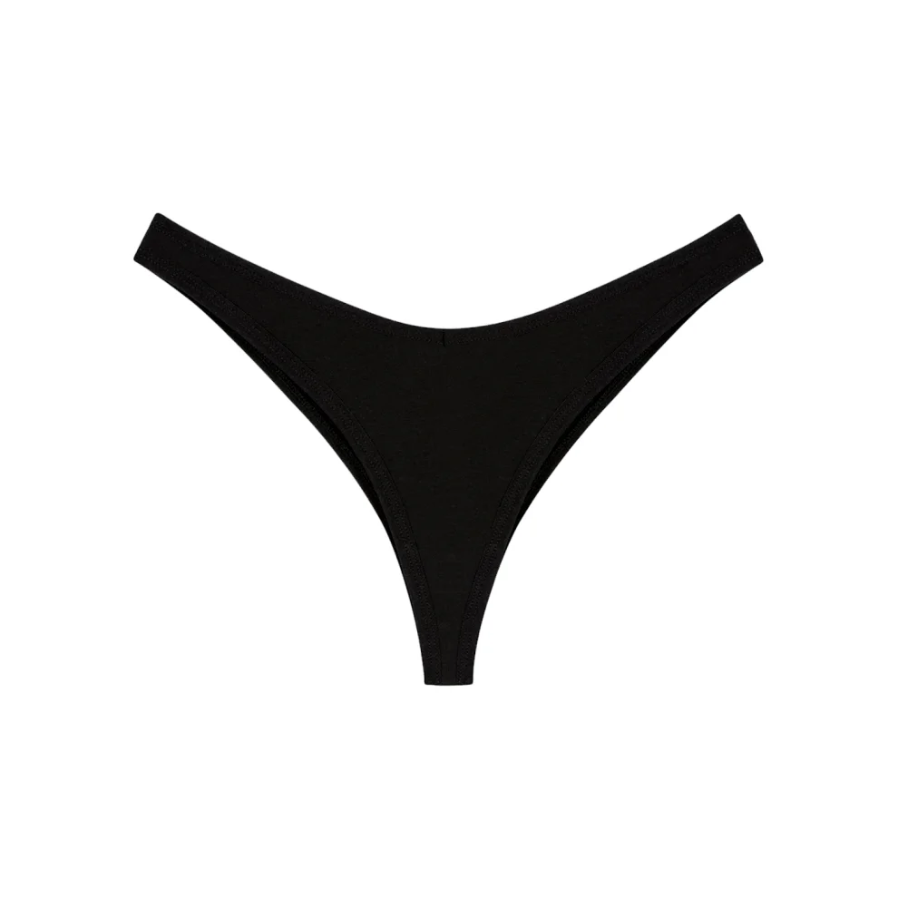 House of Nine Muses - The V Cut Modal Thong - Noir