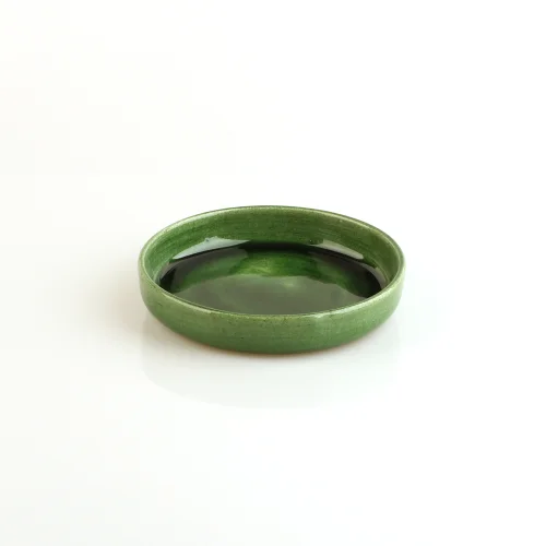 GA Ceramic - Small Olive Green Plate