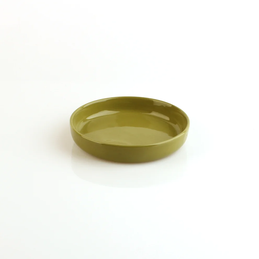 GA Ceramic - Small Olive Green Plate