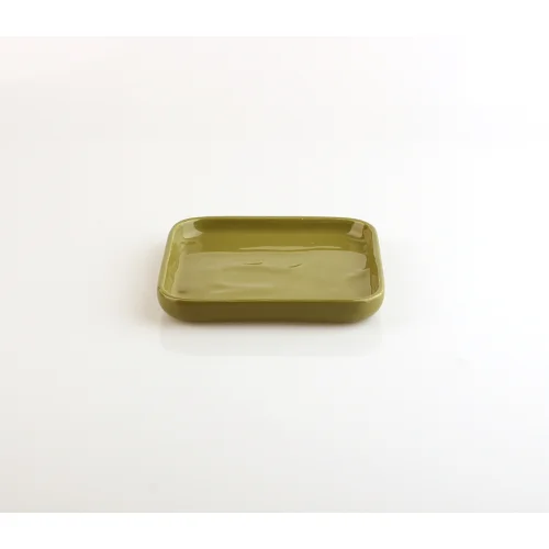 GA Ceramic - Square Green Cookie Holder