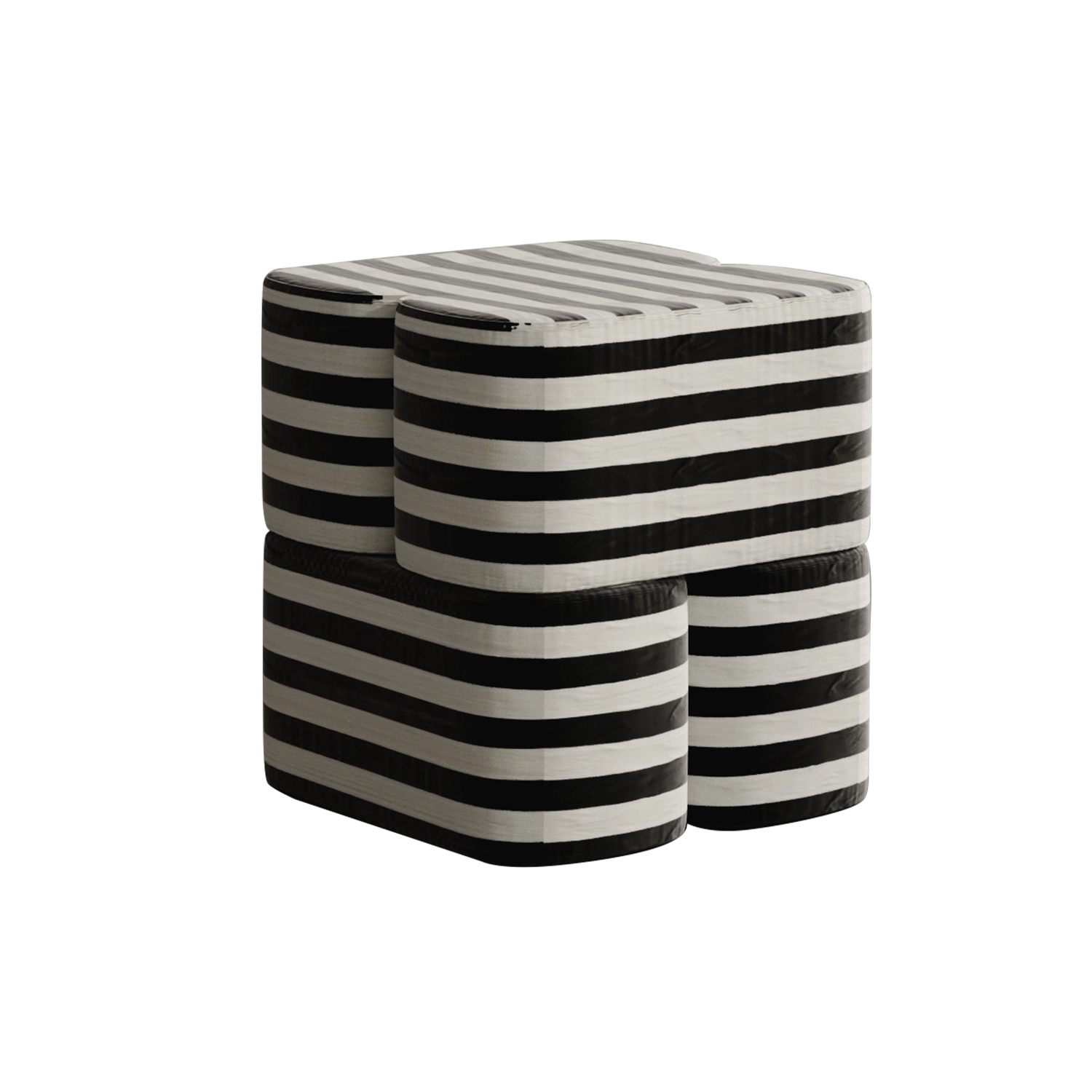 Ori Stripe Pouffe