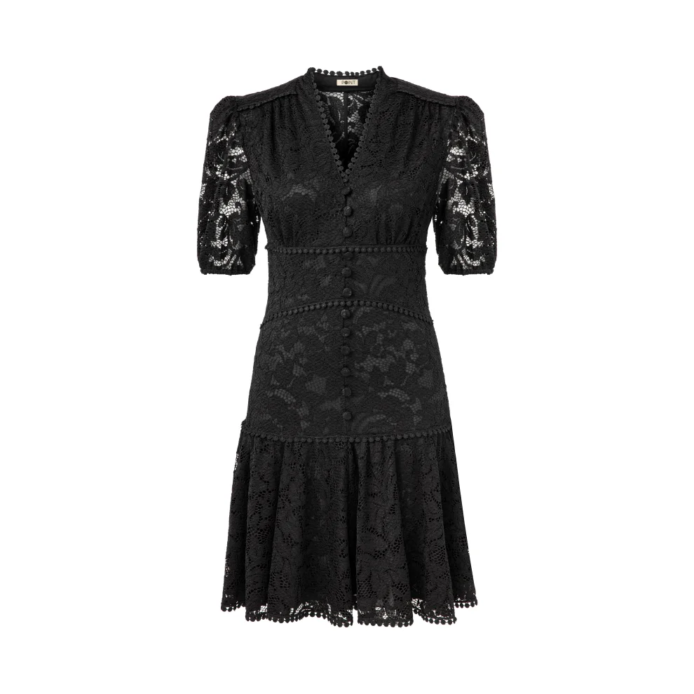 Tpc Point - Lace Verda Dress 40 Black | hipicon