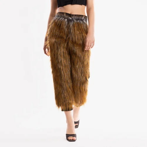 Ramme - Raider Fur Pant With Animal Print