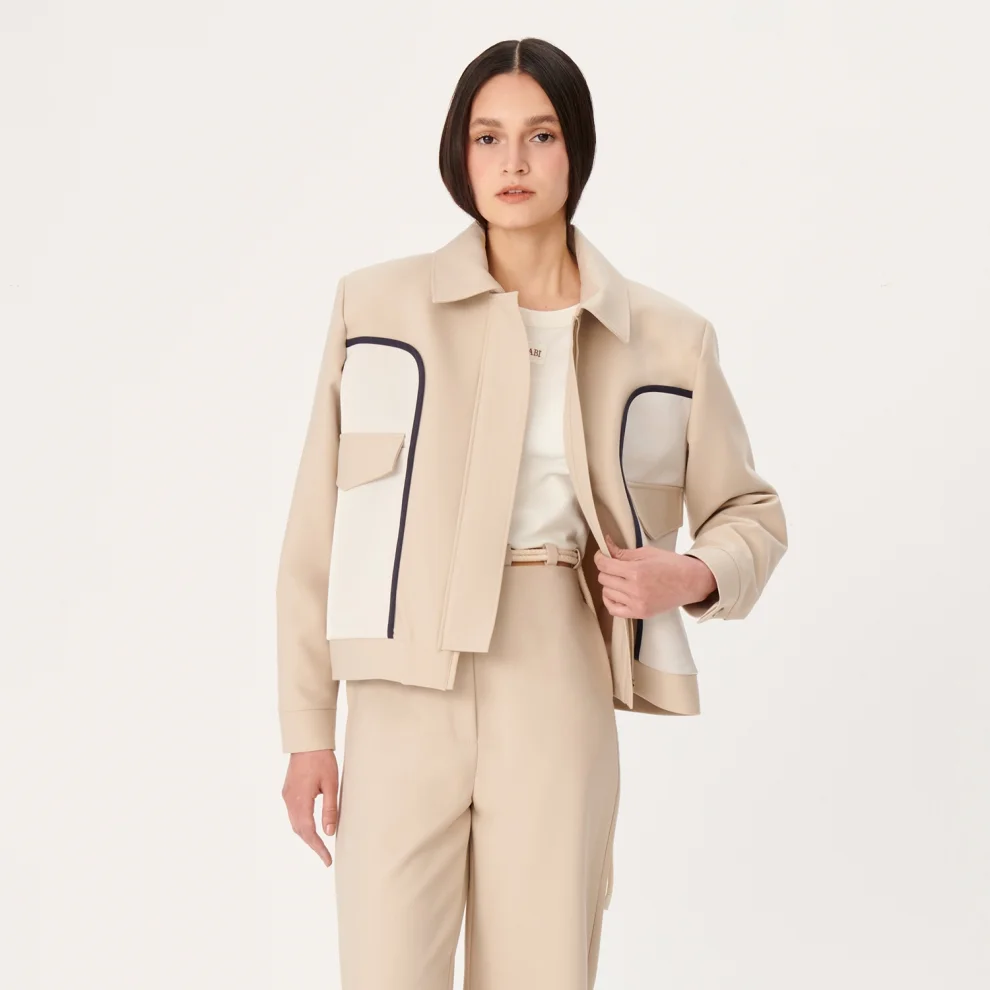 H and hotsell m beige jacket