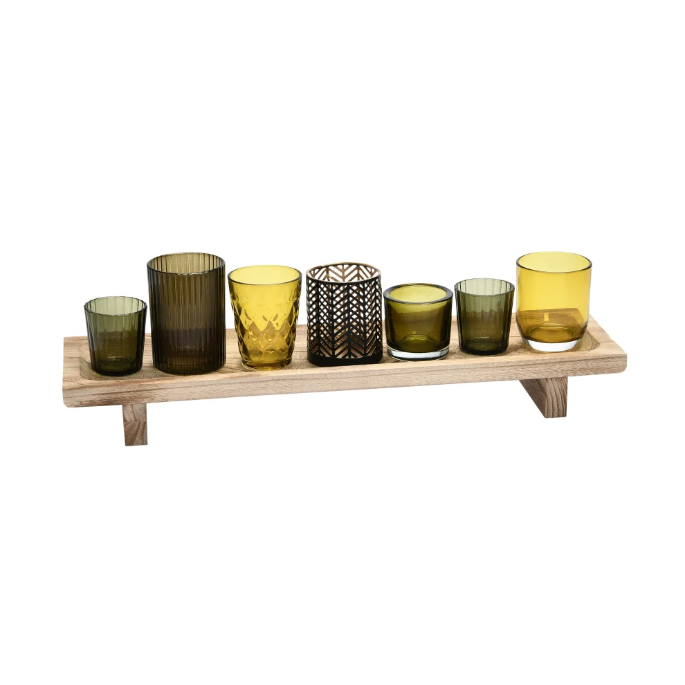 Warm Design	 - Wooden Stand Candleholder