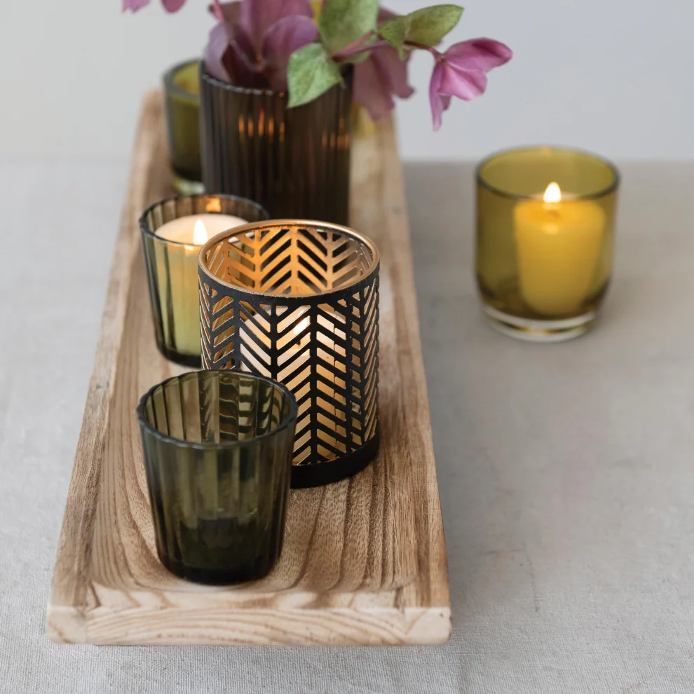 Warm Design	 - Wooden Stand Candleholder