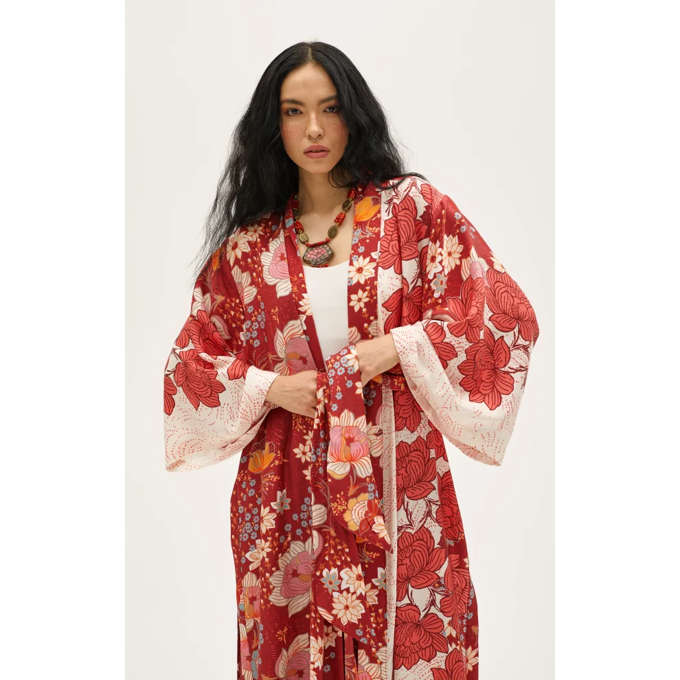 PILEA - Viviana  Desenli Kimono