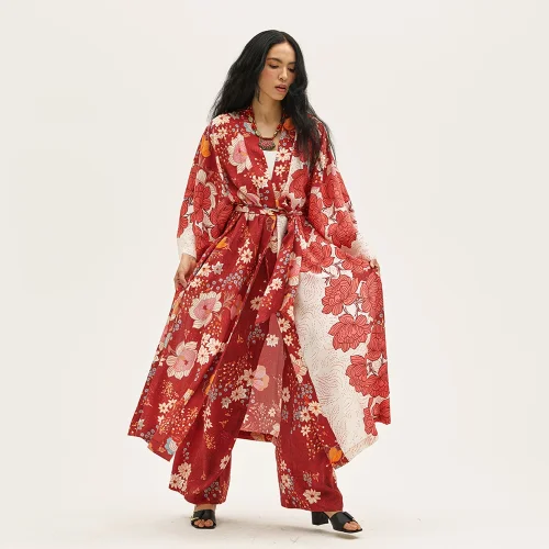 Pileamypilea - Viviana  Desenli Kimono