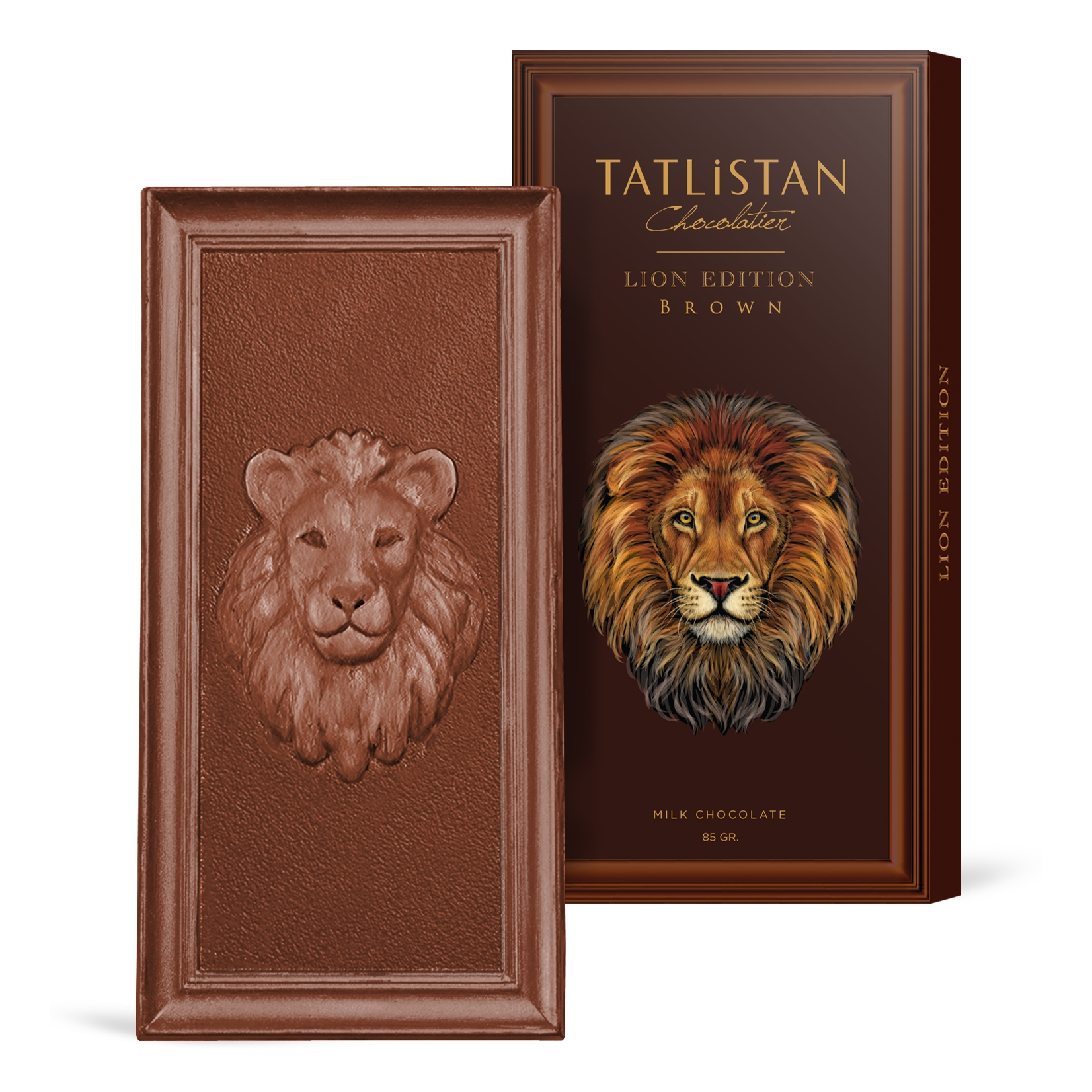 Milk Tablet Chocolate With Lion Figure - Frame Series